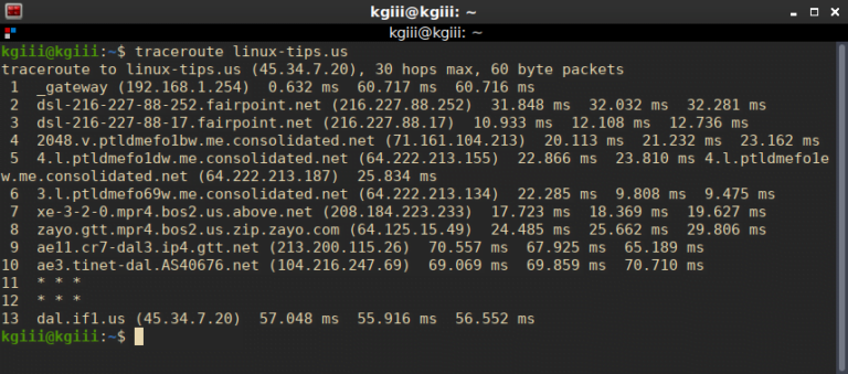 Как установить traceroute на linux