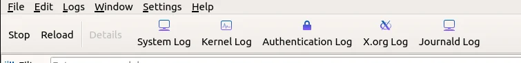 ksystemlog logs available