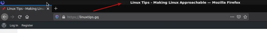 firefox title bar