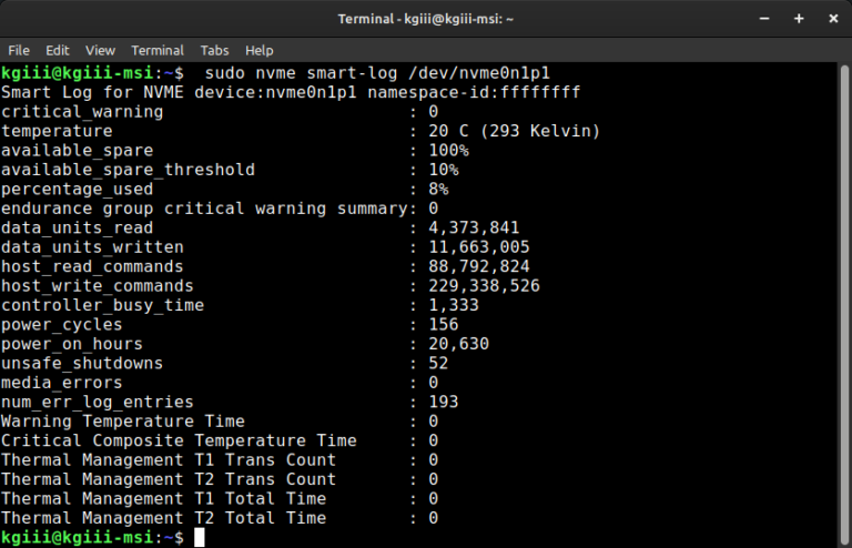 Get Your NVMe SSD Information • Linux Tips